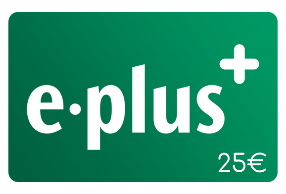 E-Plus 25€ aufladen E-Plus 25 Euro Aufladen