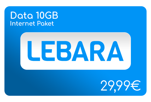 Lebara Data 10GB lebara data 10 gb internet aufladen online