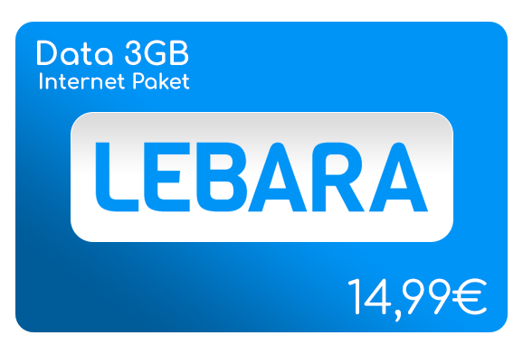 Lebara Data 3GB lebara data 3 gb internet aufladen online